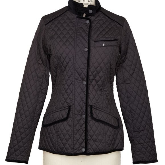 Barbour Jackets & Blazers - Barbour Gold Label Women’s Quilted Jacket with Velvet Trim Size US 6